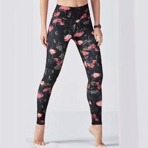 Fabletics High-Waisted Floral Printed Power Hold Legging - Size Small